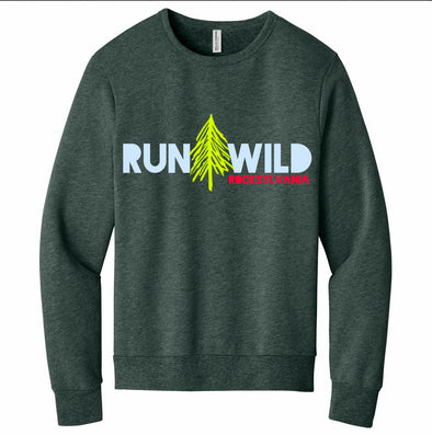 Rocksylvania wild tree crewneck sweatshirt - pine