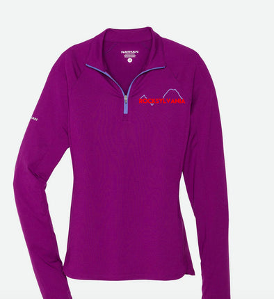 Rocksylvania performance 1/4 zip - mountain laurel