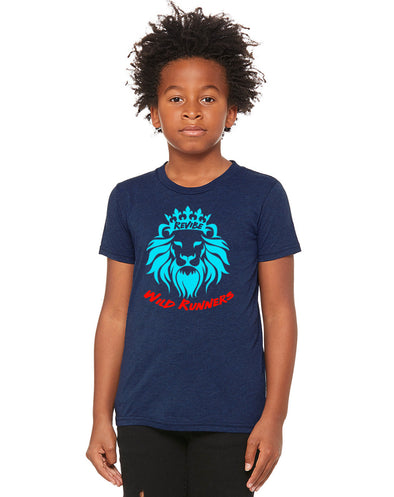 Kids Wild Runners shirt - navy