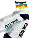 Run Wild Rocksylvania Crew Length Mountain Socks