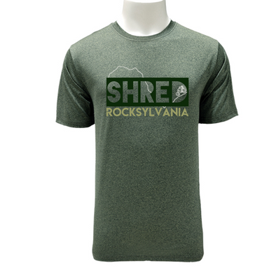 Shred Rocksylvania tech shirt - men's army
