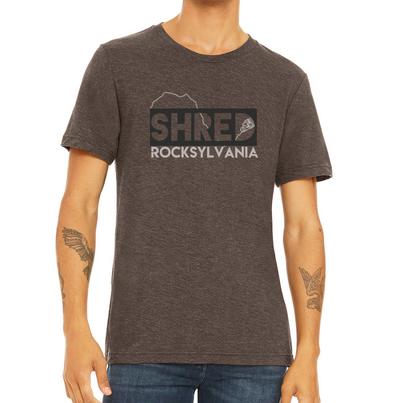 Shred Rocksylvania tech shirt - men's heathered bark