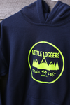 Little Loggers navy hoodie