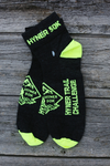 Hyner Challenge 50k Trail Socks - charcoal/yellow