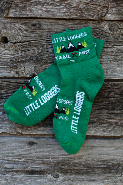 Little Loggers Trail Fest Socks - green