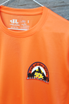 Wilds 50k Men's tangerine long sleeve tech shirt