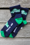 Sproul 10k Socks - navy and green