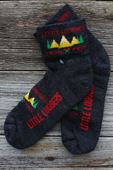 Little Loggers Trail Fest Socks - grey