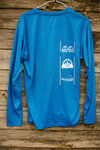 Wilds Mountain Fest 25k Women's Blue long sleeve tech shirt