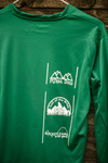 Wilds Mountain Fest 50k Men's Green long sleeve tech shirt