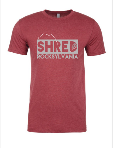 Shred Rocksylvania tech shirt - men's cardinal