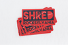 Shred biking sticker - army