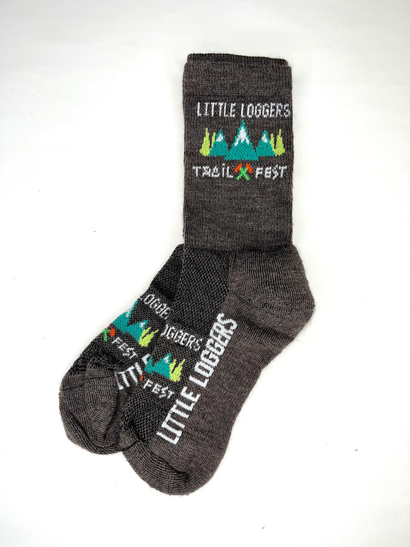 Little Loggers Trail Fest Socks - brown