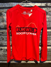 Rocks Elevation long sleeve tech shirt - women's red