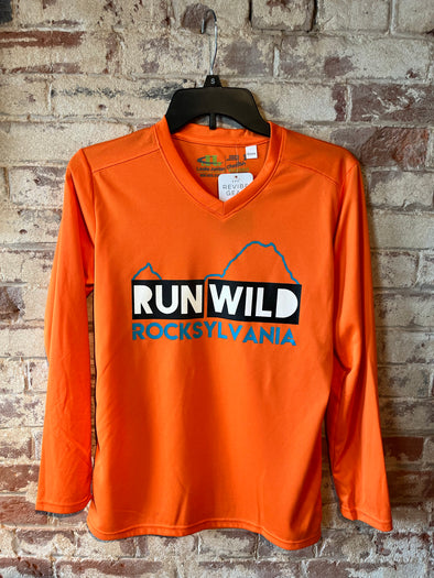 Rocks Elevation long sleeve tech shirt - women's orange