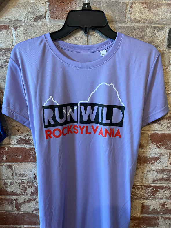 Rocksylvania s/s tech shirt - women's lilac